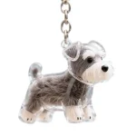 Clear Pet Fur Memorial Keychain for Dog & Cat (5-Pack)