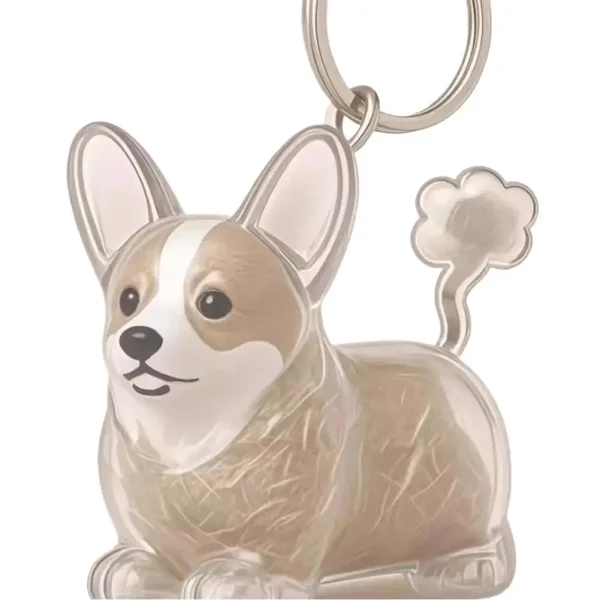 Clear Pet Fur Memorial Keychain for Dog & Cat (5-Pack)