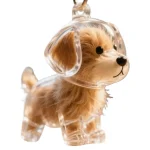 Clear Pet Fur Memorial Keychain for Dog & Cat (5-Pack)